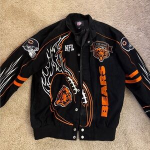 Chicago Bears Varsity/bomber patch work jacket
